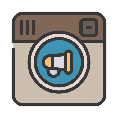 Sosyal pazarlama web simgesi vektör illüstrasyonu