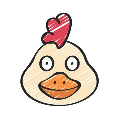 tavuk web simge vektör çizim