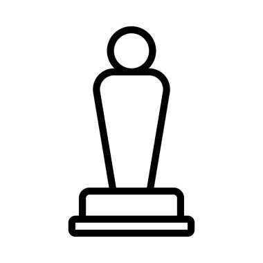 Kişi Ödülü Web simgesi vektör illüstrasyonu