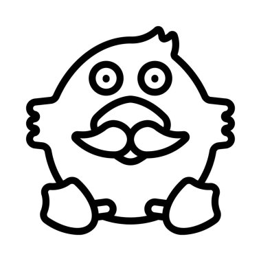 bıyık web simgesi vektör illüstrasyonu