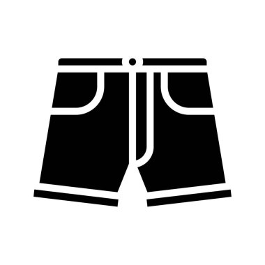 Denim Shorts web simgesi vektör çizimi