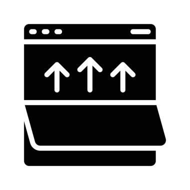 Dizin Ağ ikonu vektör illüstrasyonunun üzerinde