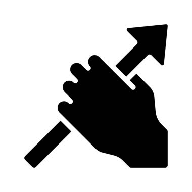 El Yakalama Okunun Ağ ikonu vektör çizimi