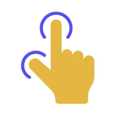 Parmak ve Başparmak Tap Web simgesi vektör çizimi