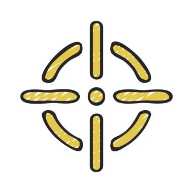 Gravity web simgesi vektör illüstrasyonu merkezi