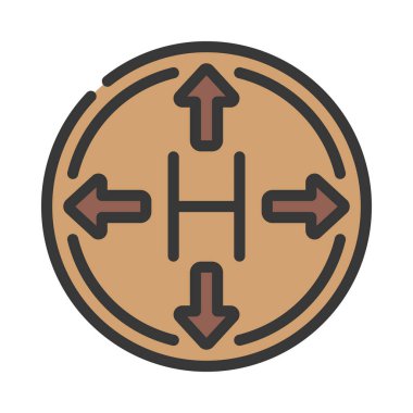 Hermetik Mühür Ağ ikonu vektör çizimi