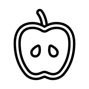 elma meyvesi tasarım simgesi
