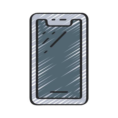 Cep Telefonu Web simgesi vektör illüstrasyonu