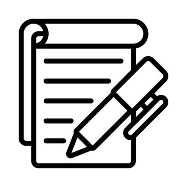 Not Web simgesi vektör illüstrasyonu yazılıyor