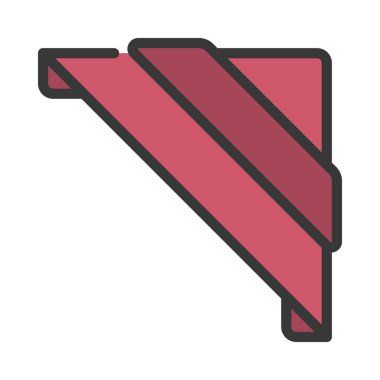 Beyaz arkaplanda Banner simgesinin vektör illüstrasyonu 