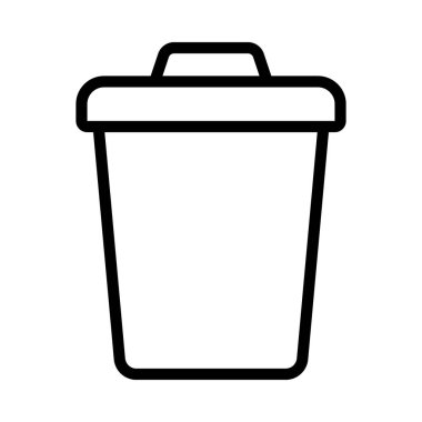 Çöp Kutusu ikon vektör illüstrasyonuName