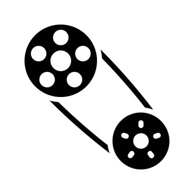 Zamanlama Kuşağı web simgesi vektör illüstrasyonu