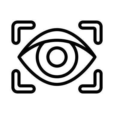 Ağ simgesi çizimi göz taraması yapılıyor