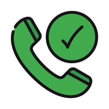 İşaretli Telefon Web simgesi vektör resimlemesi