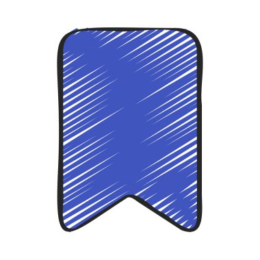 Beyaz arkaplanda Banner simgesinin vektör illüstrasyonu 