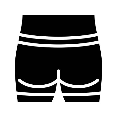 Buttocks web simgesi vektör illüstrasyonu