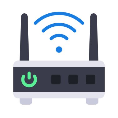 Internet yönlendirici vektör simgesi 