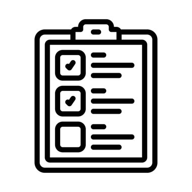 Anket web simgesi vektör illüstrasyonu