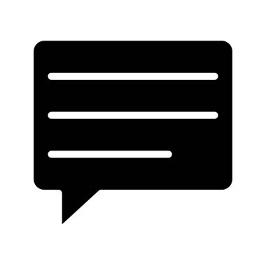 kabarcık sohbet iletişim simgesi, vektör illüstrasyonu 