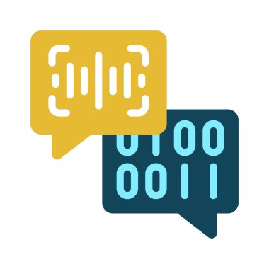 Ses Kodu Dönüştürme Web simgesi vektör çizimi