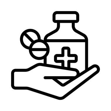 Medicine web simgesi vektör resimlemesi ver