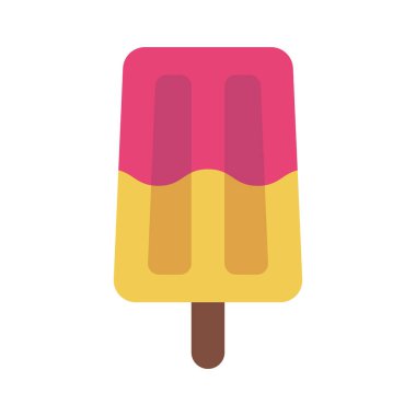 Ice Lolly vektör düz renk simgesi