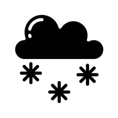 Kar Ağı ikonu vektör illüstrasyonu