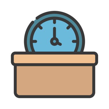 Beyaz arkaplandaki Zaman simgesini bağışla