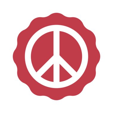 Barış Ödülü İmza Web simgesi vektör illüstrasyonu