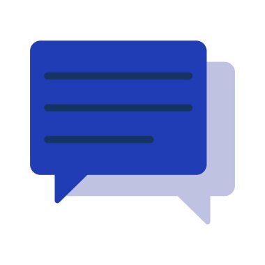 baloncuklar sohbet iletişim simgesi, vektör illüstrasyonu 