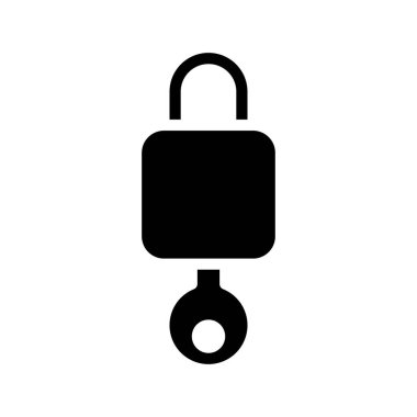 Anahtar Kilitlensin web simgesi vektör çizimi