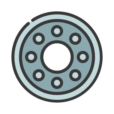 Top Bearing ağ simgesi vektör illüstrasyonu