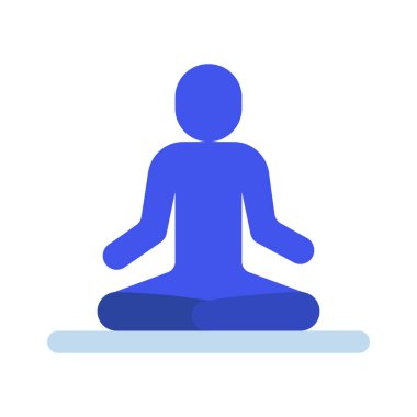 Meditasyon web simgesi vektör illüstrasyonu
