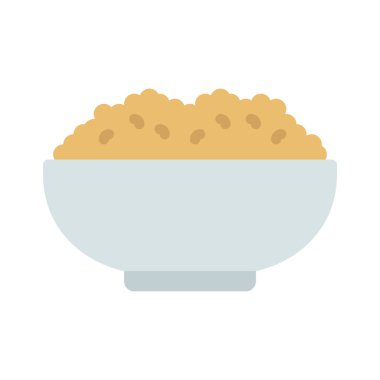 Quinoa Bowl web simgesi vektör illüstrasyonu