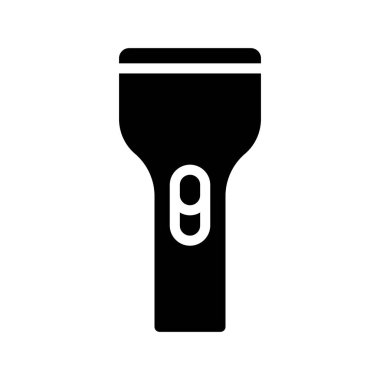 Meşale Düğmesi Web simgesi vektör çizimi