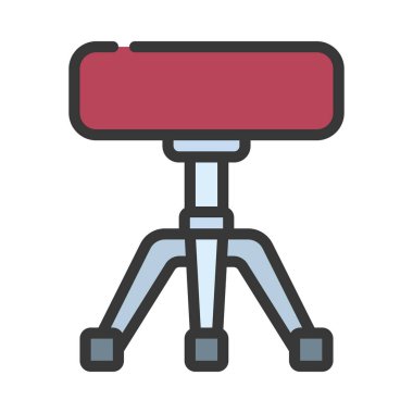  Tabure vektör simgesi, illüstrasyon 