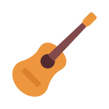 Gitar Web simgesi vektör illüstrasyonu
