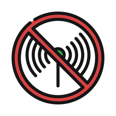 Mobil Sinyal Ağı vektör çizimi yok
