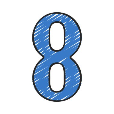 Sekiz Web simgesi vektör illüstrasyonu