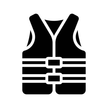 Can yeleği web simgesi vektör çizimi
