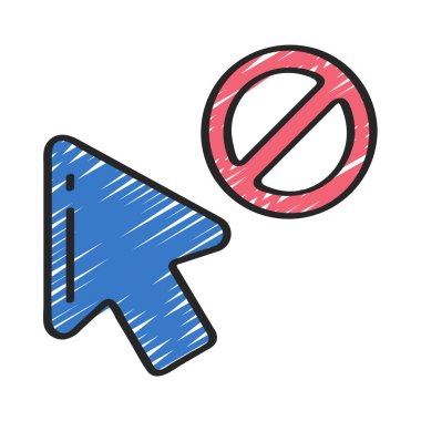 Ok İşaretsiz ağ simgesi vektör illüstrasyonu