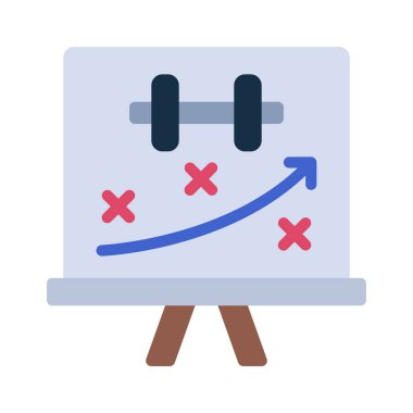 Çalışma Planı Web simgesi vektör çizimi