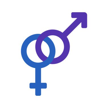 Cinsiyet ağ ikonu vektör illüstrasyonu