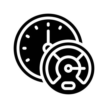 Beyaz arkaplanda Zaman Performans simgesi