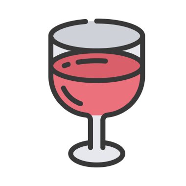 şarap web simgesi vektör illüstrasyonu