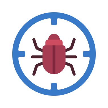 Hata Hedefleme Web simgesi vektör çizimi