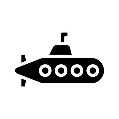 denizaltı ağ simgesi vektör illüstrasyonu