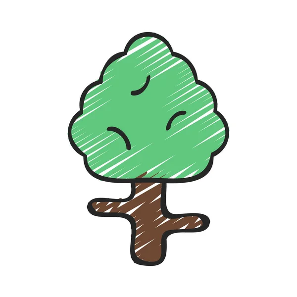 ağaç web simge vektör çizim