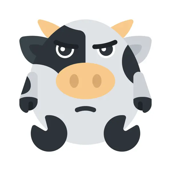 Angry Web Icon Vector Illustration — Image vectorielle