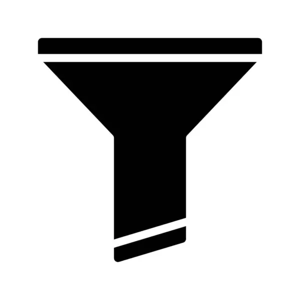 Obrázek Vektoru Webové Ikony Nálevky Filtru — Stockový vektor